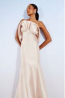 VESTIDO LONGO BABADO ESTRUTURADO