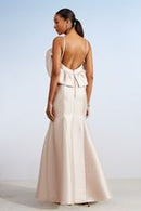 VESTIDO LONGO BABADO ESTRUTURADO