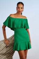 VESTIDO CURTO OMBRO A OMBRO