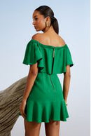 VESTIDO CURTO OMBRO A OMBRO