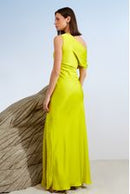 VESTIDO LONGO OMBRO DRAPE