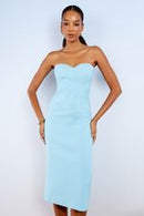 VESTIDO CORSELET MIDI