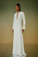 VESTIDO LONGO DANY DECOTE GOTA