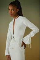 VESTIDO LONGO DANY DECOTE GOTA