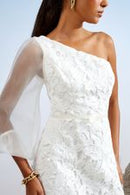 VESTIDO CURTO OMBRO SÓ GUIPURE BEL