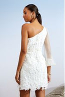 VESTIDO CURTO OMBRO SÓ GUIPURE BEL