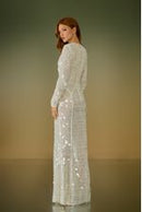 VESTIDO LONGO GABRIELA CROCHET PAETÊ