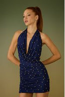 VESTIDO CURTO ANNE BORDADO POIS