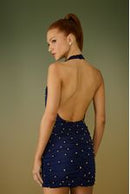 VESTIDO CURTO ANNE BORDADO POIS