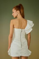 VESTIDO CURTO CAMERON BABADO