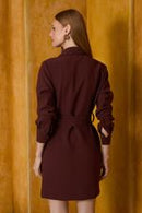 VESTIDO CURTO CHEMISE CREPE